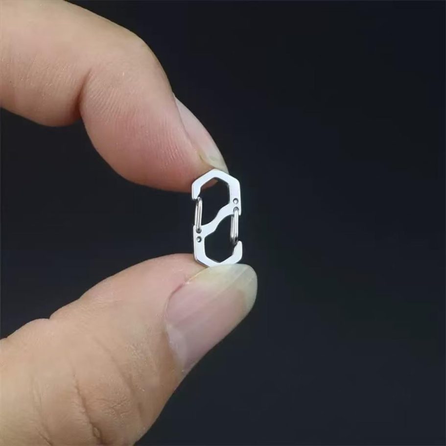 Double Opening Necklace Shortener Clasps, Gold and Silver, Stainless Steel S-Lock Jewelry Connectors (4S+4M+4L/Silver) - Image 7
